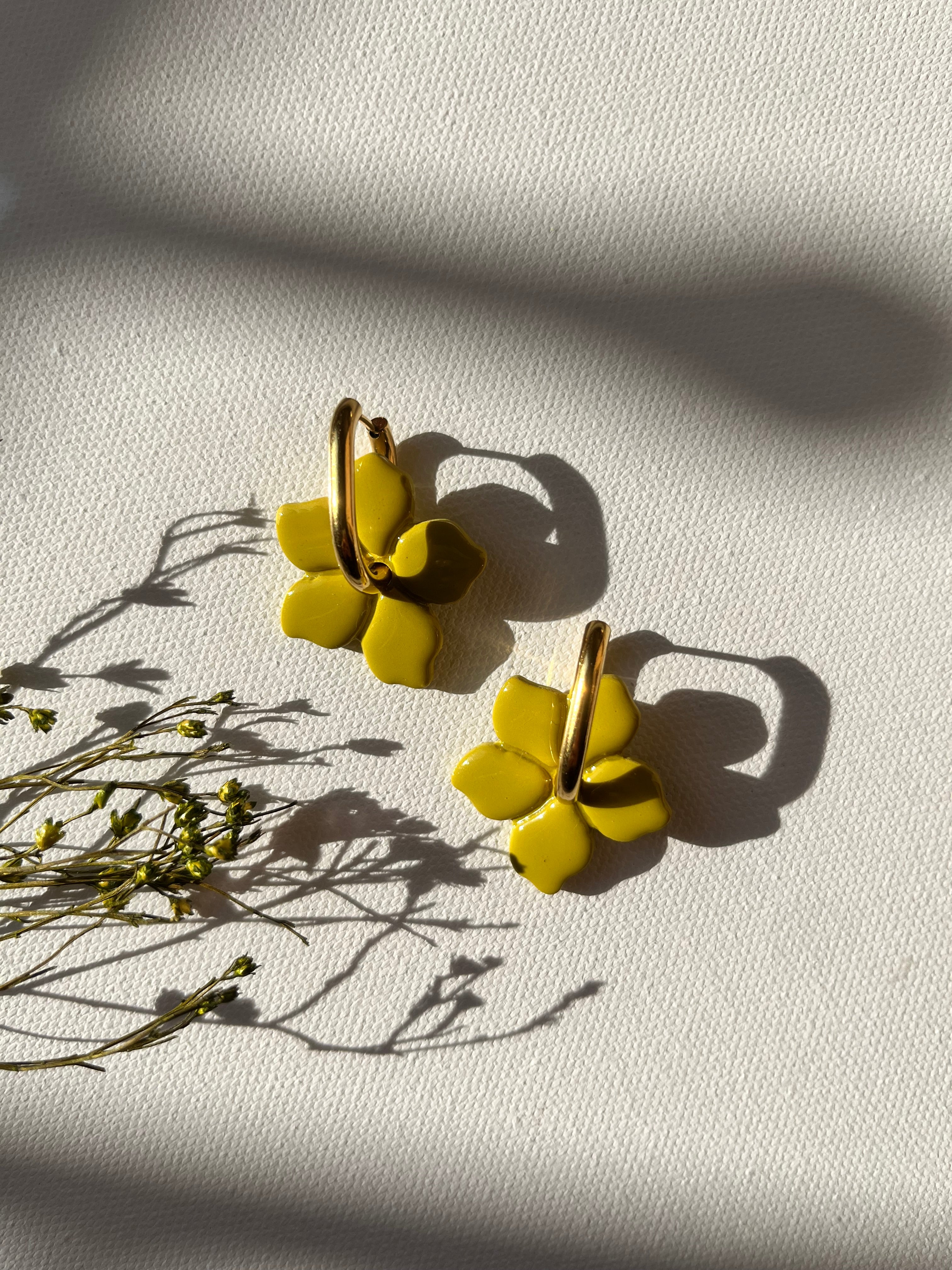 Pampilles fleurs - Vert olive