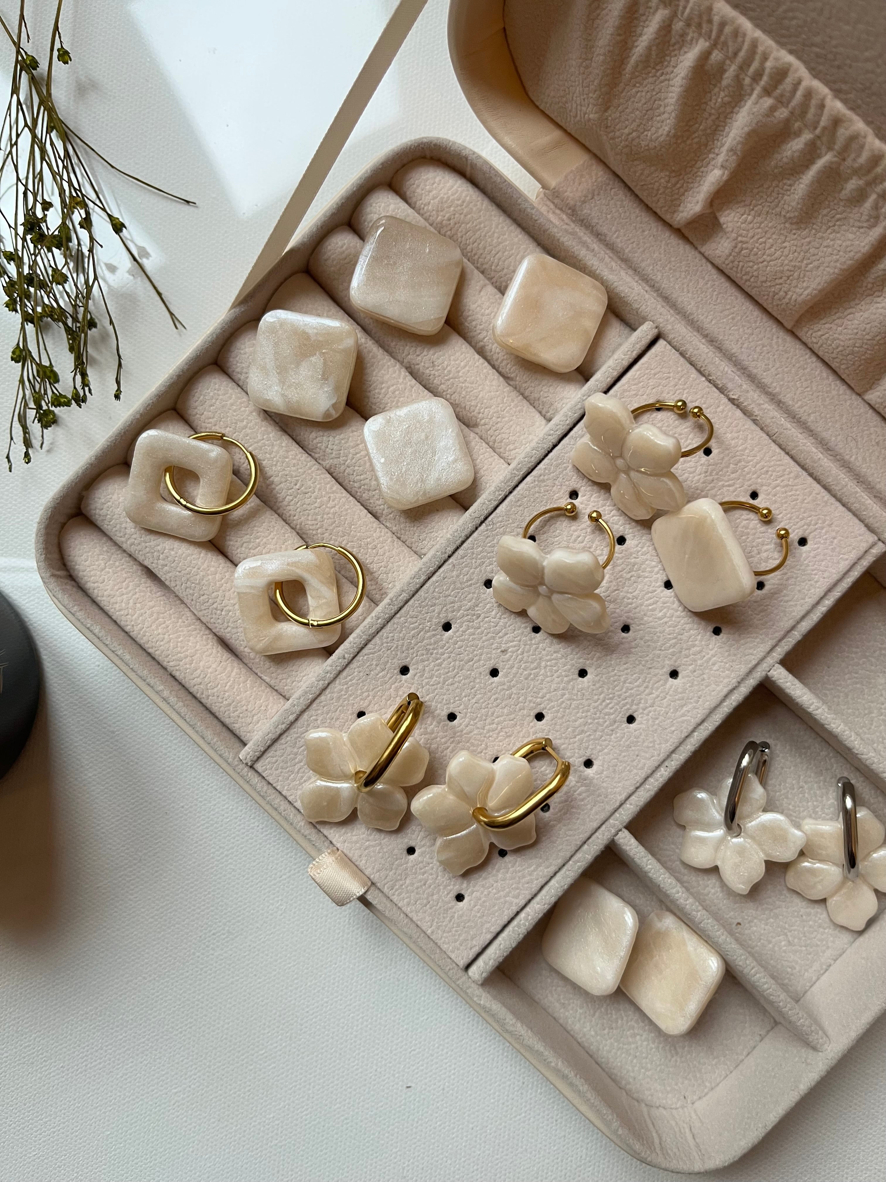 Bague fleur - Nacré