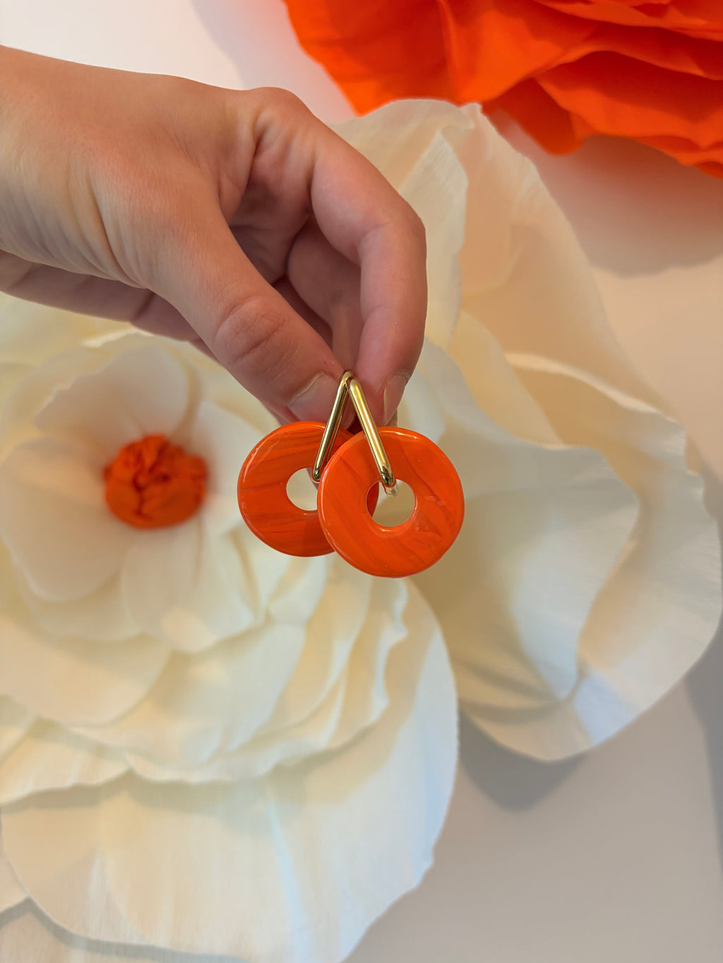 Pampilles donuts - Orange & transparent