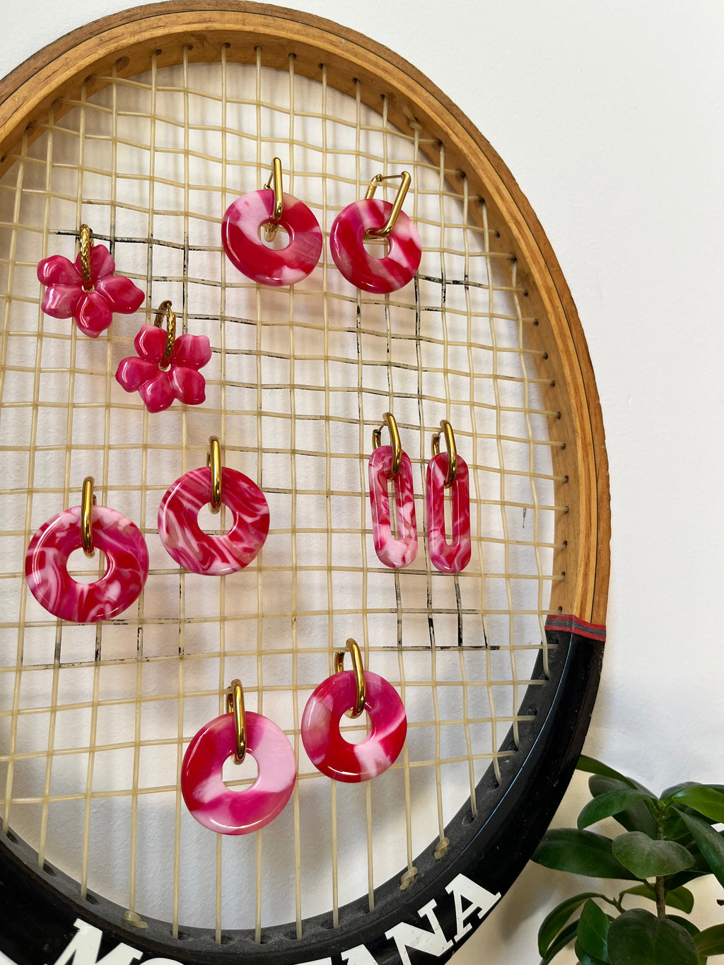 Pampilles donuts - Rose effets rayures