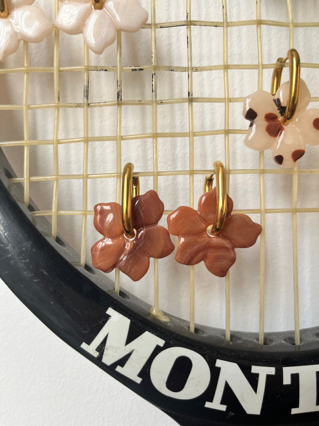 Pampille fleurs - Marron