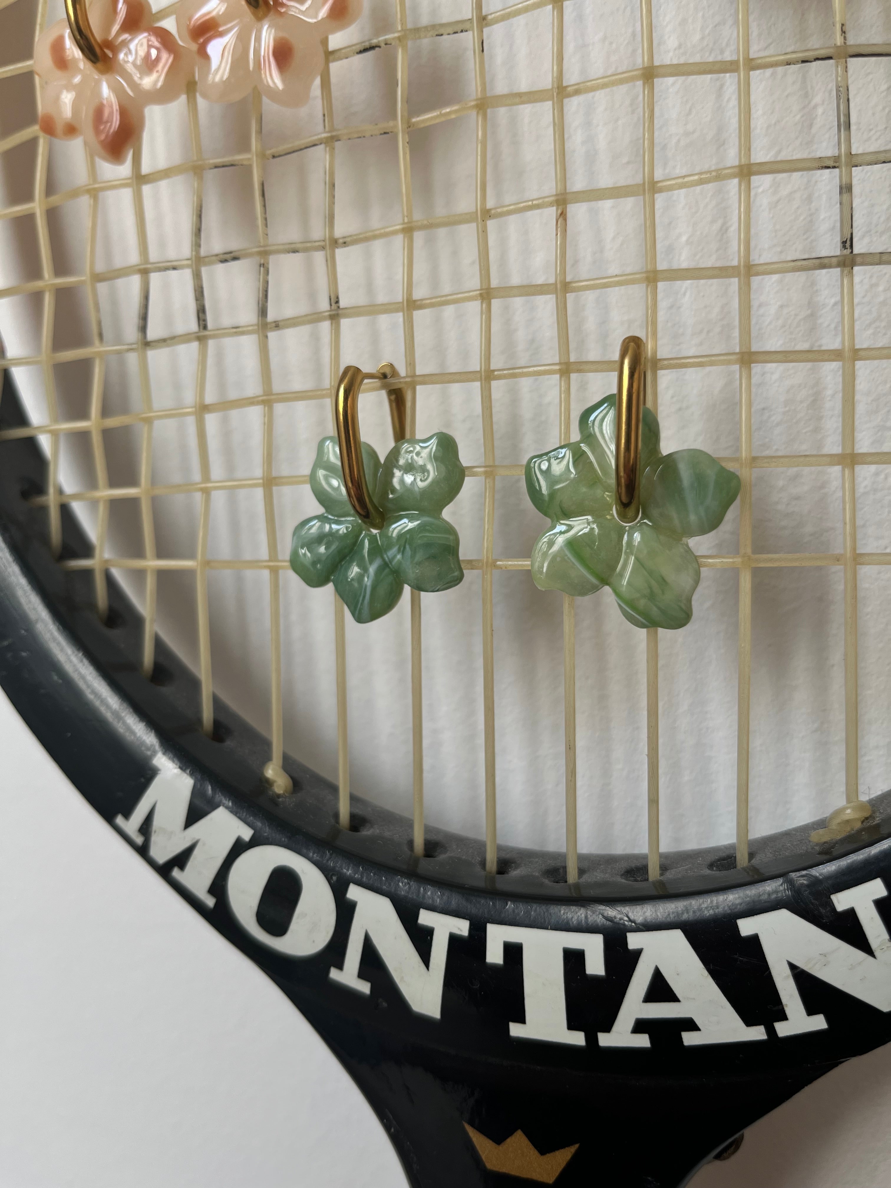 Pampilles fleurs - Vert / Matcha