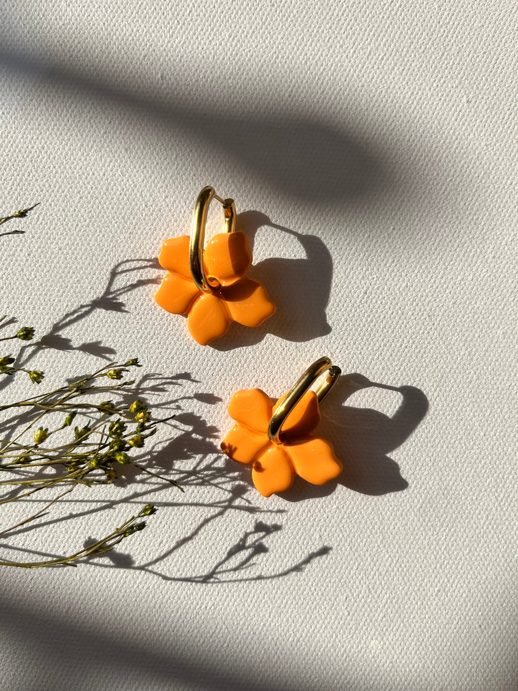 Pampilles fleurs -Orange clair
