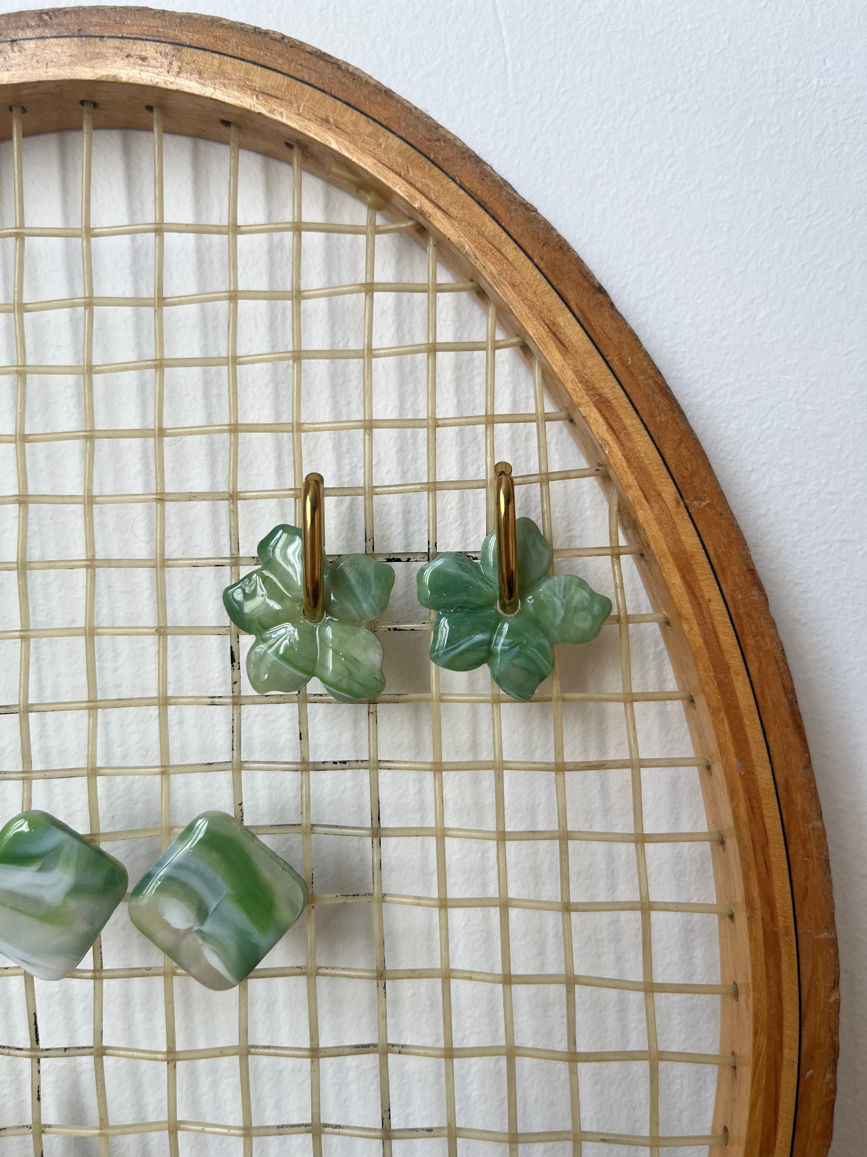 Pampilles fleurs - Vert / Matcha