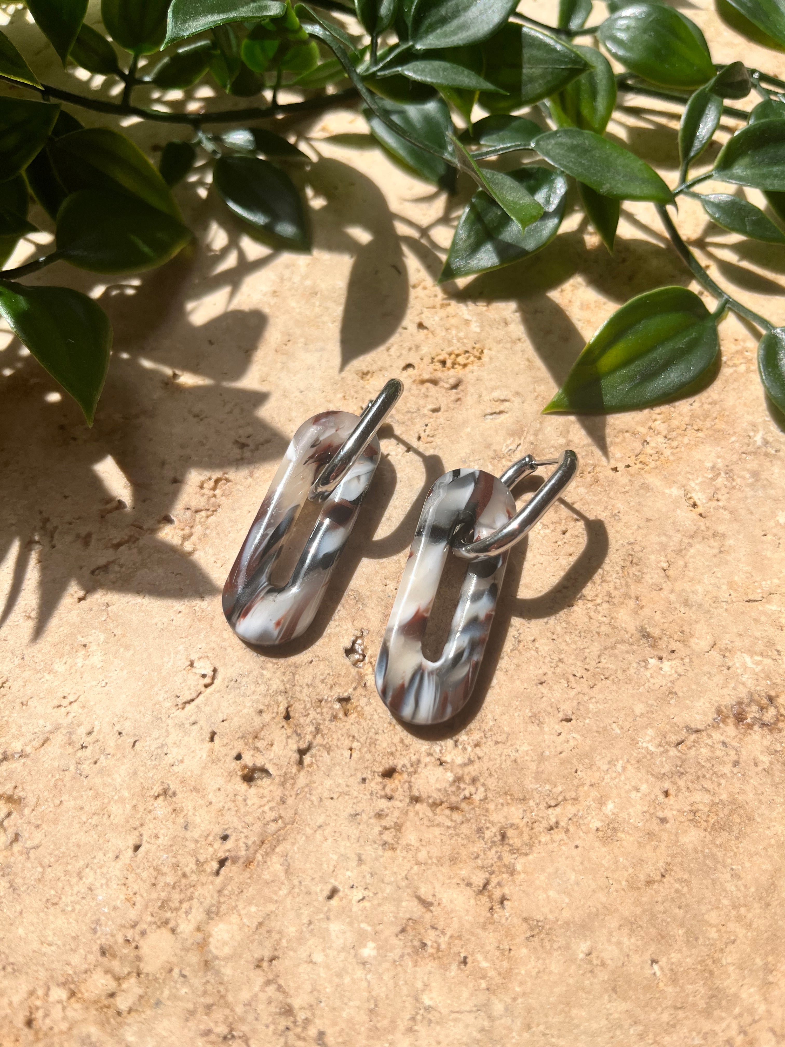 Pampilles ovales - Transparent 3 chocolats