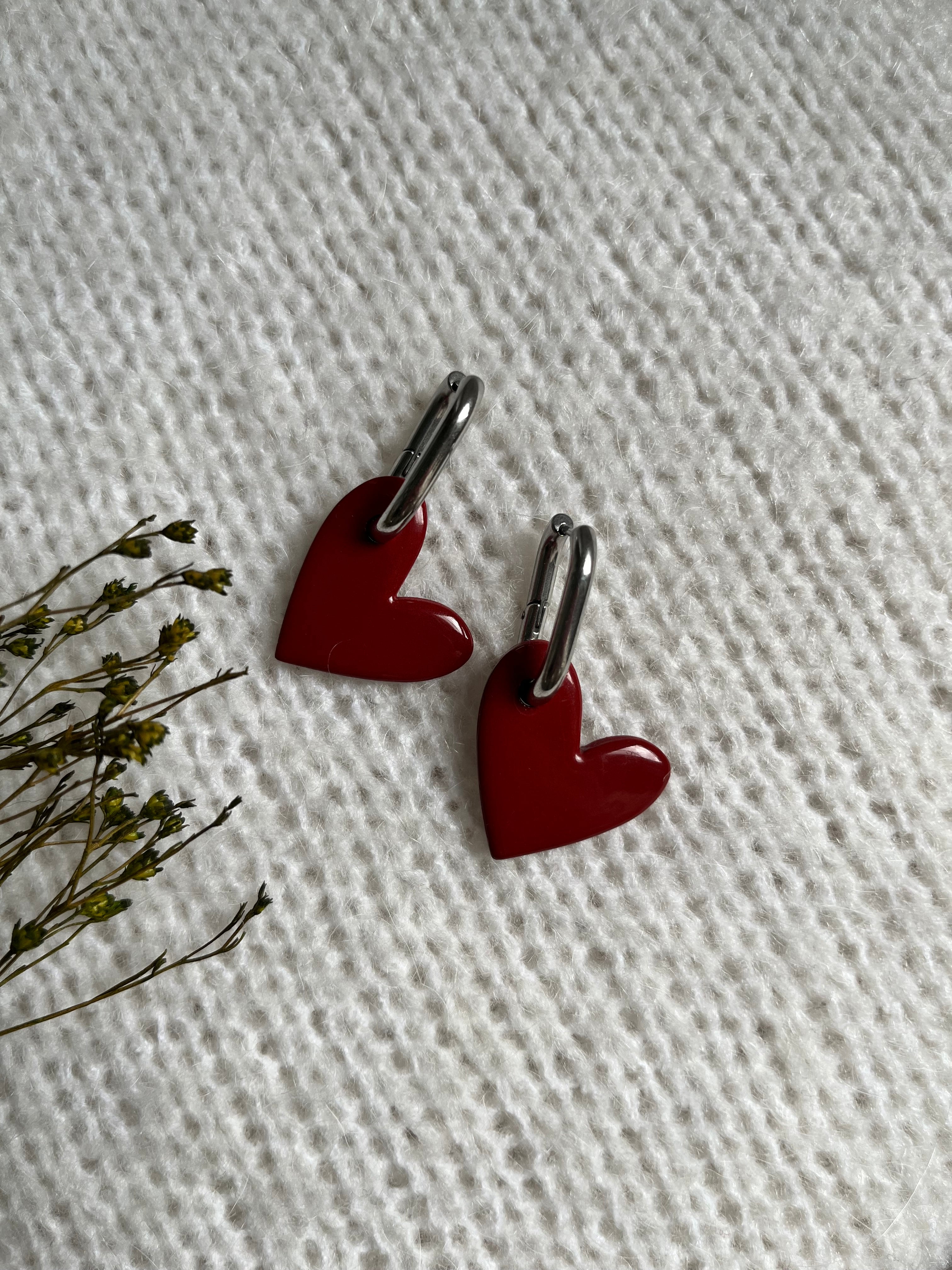 Pampilles cœur - Rosé / rouge