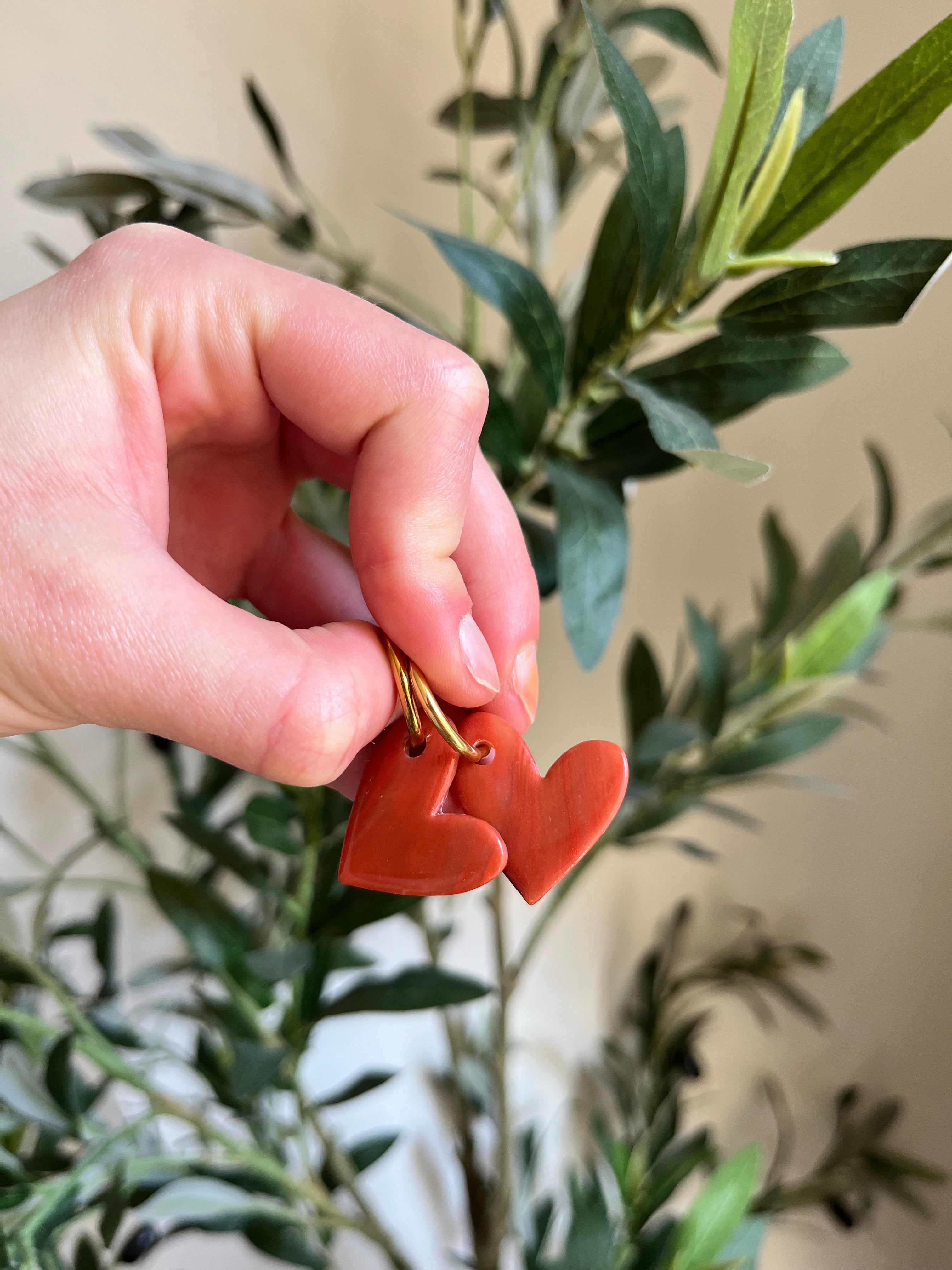 Pampilles cœurs - Cuivre brillant