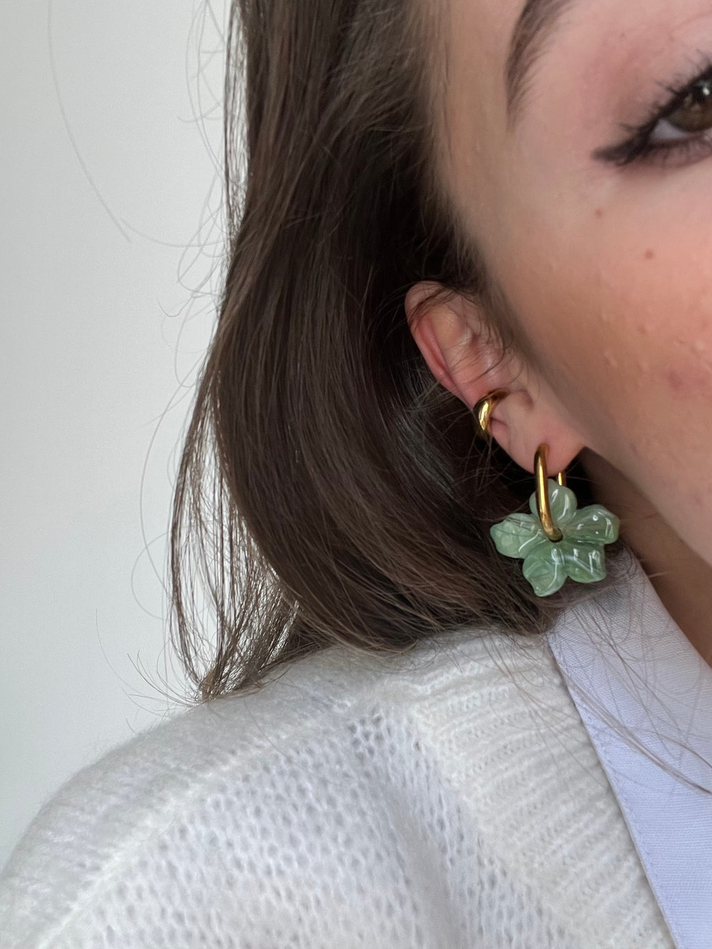 Pampilles fleurs - Vert / Matcha