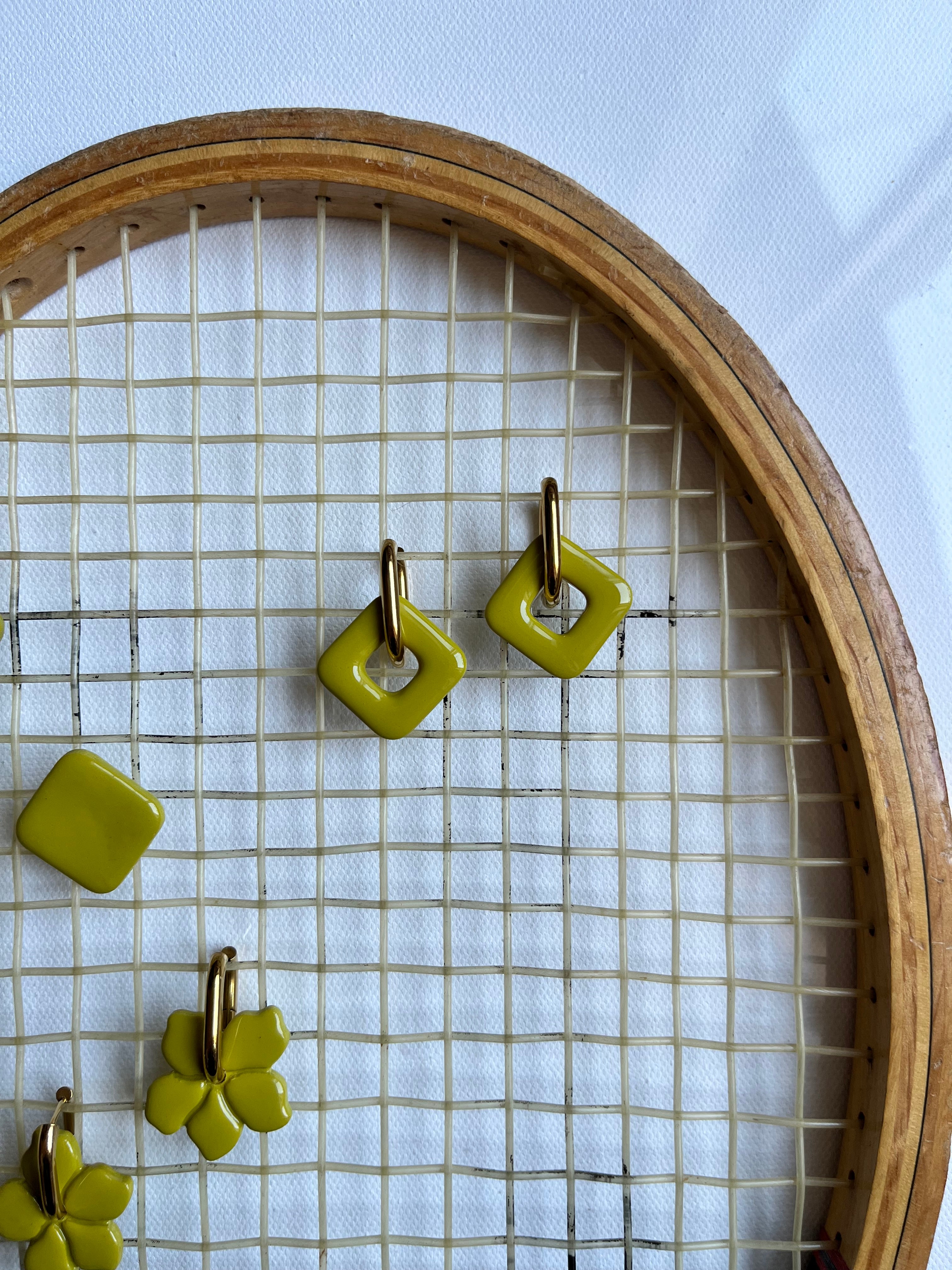 Pampilles carrées - Vert olive