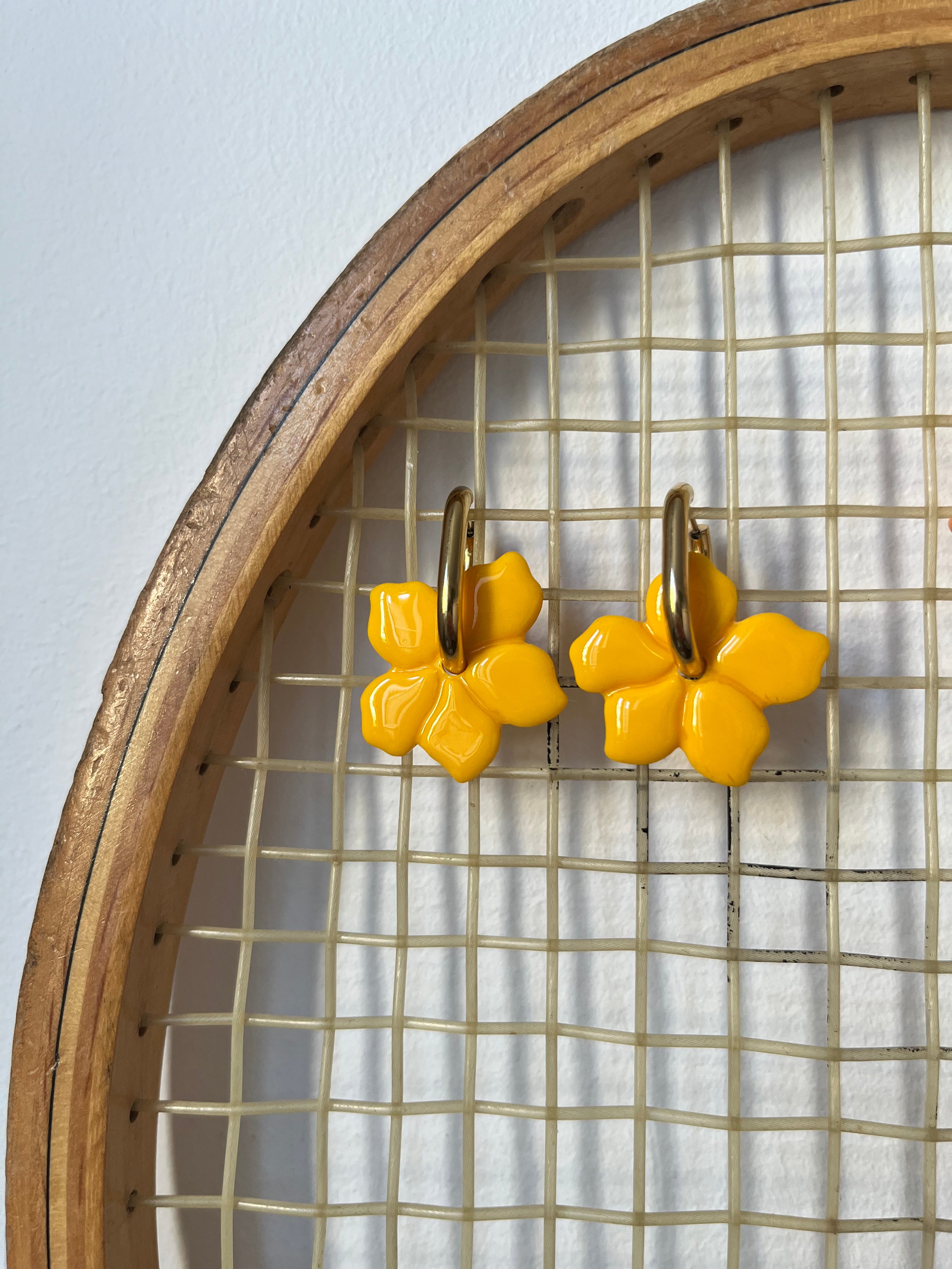 Pampilles fleurs - Jaune soleil