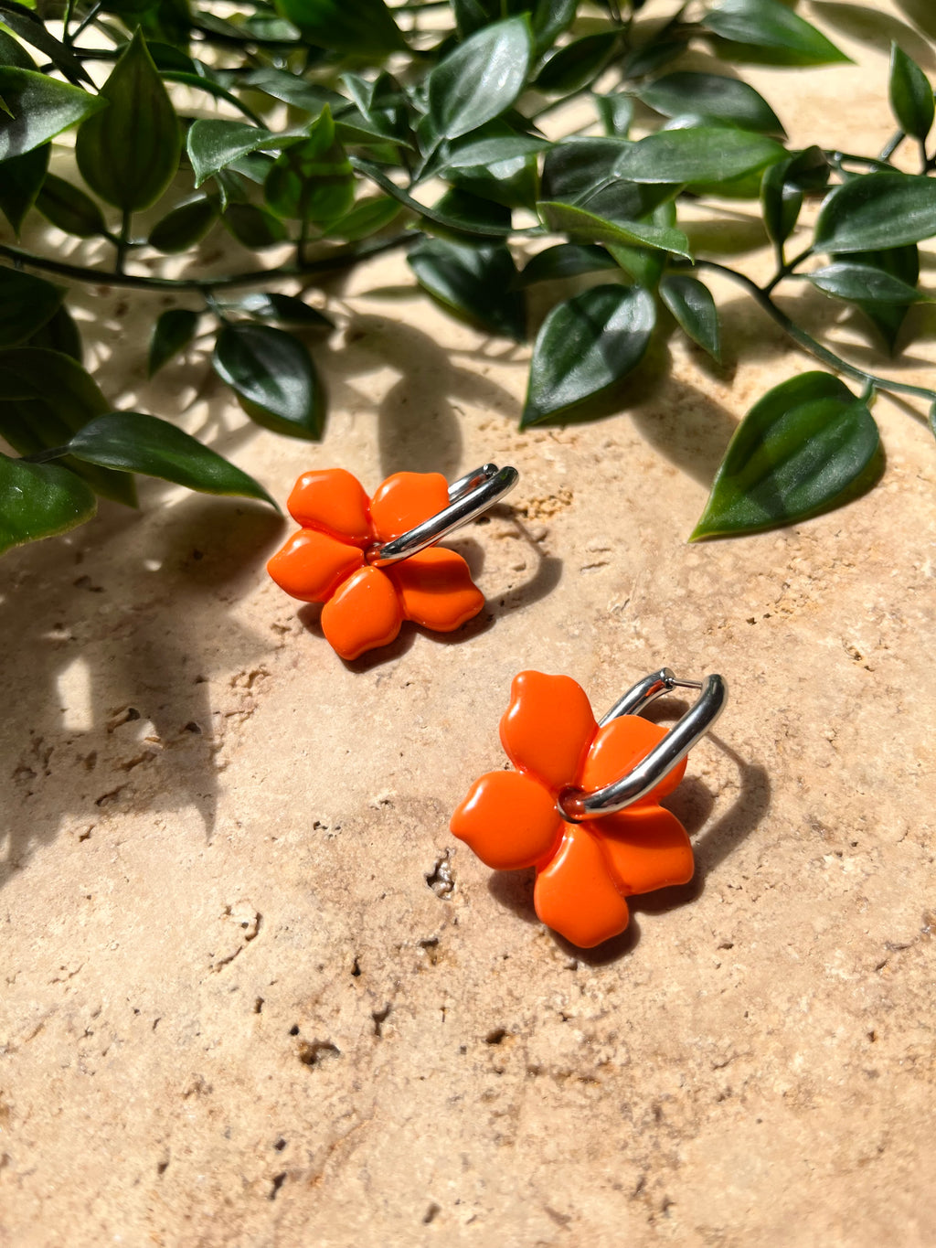 Pampilles fleurs - orange