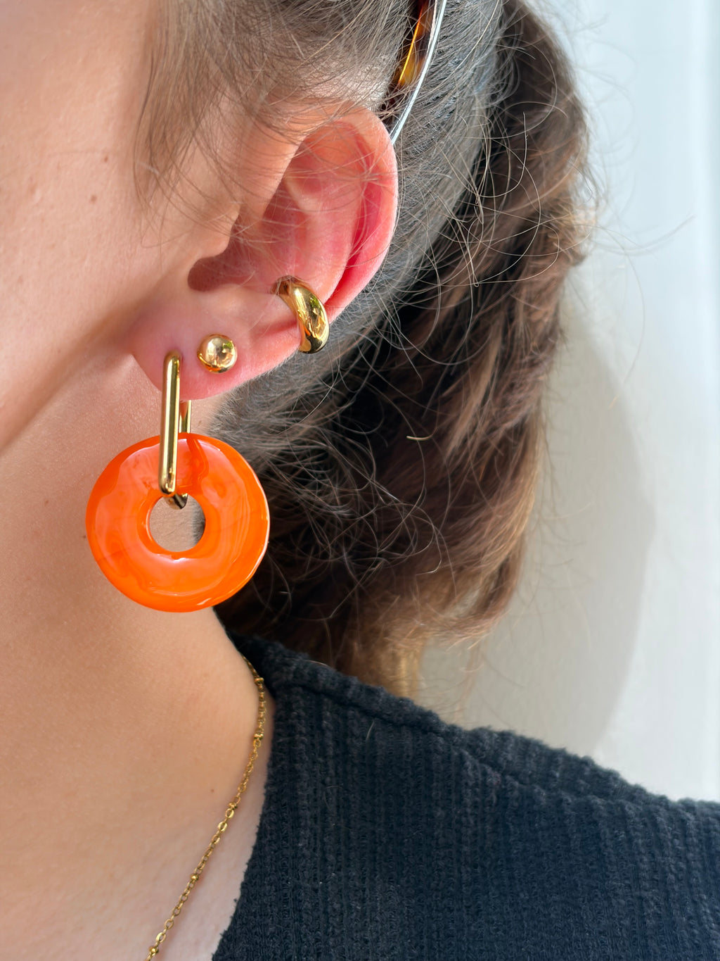 Pampilles donuts - Orange & transparent