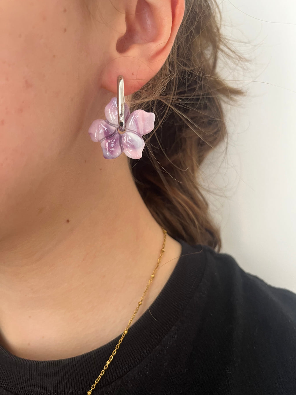 Pampilles fleurs - Violet & Rose