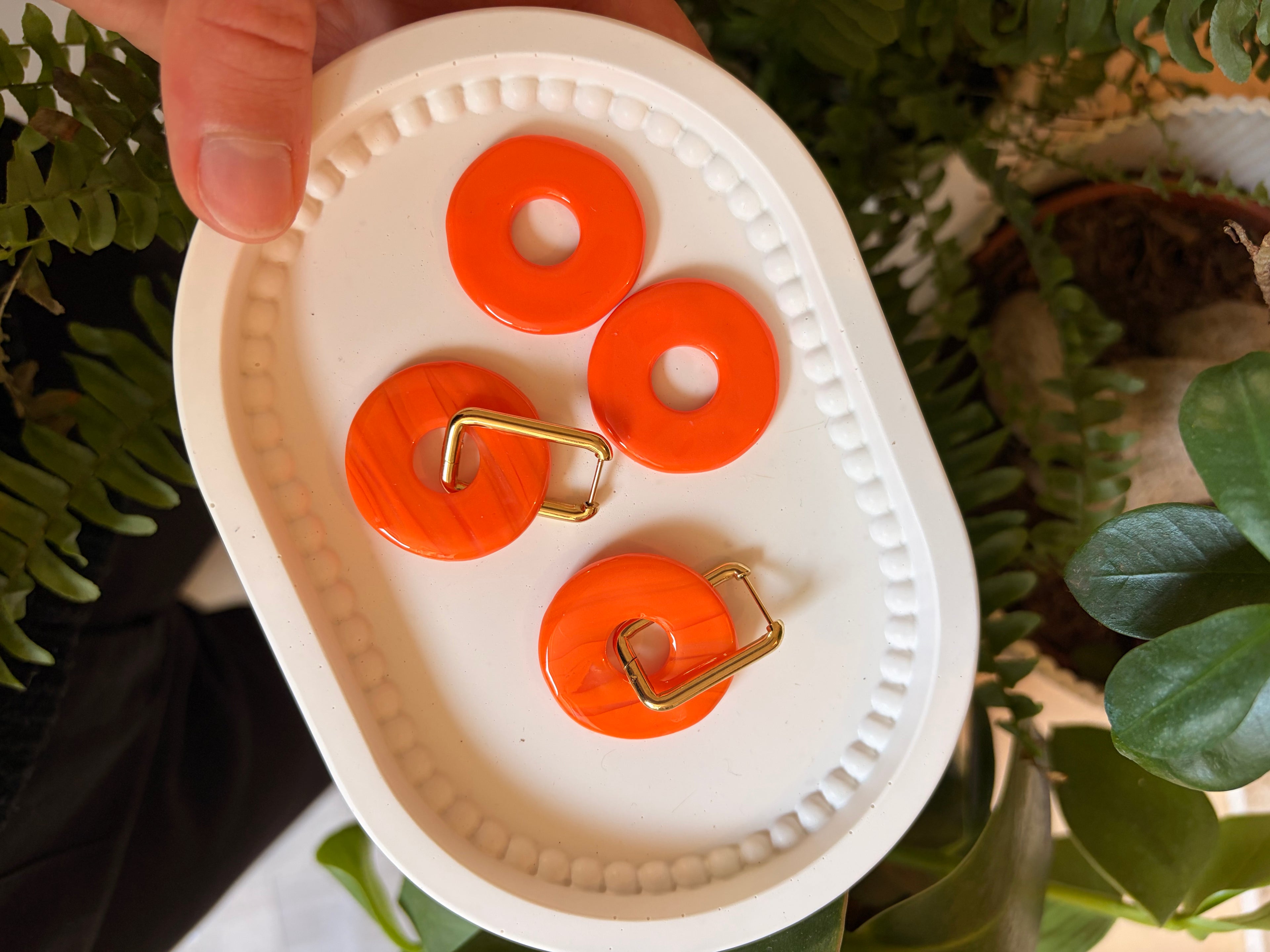 Pampilles donuts - Orange & transparent
