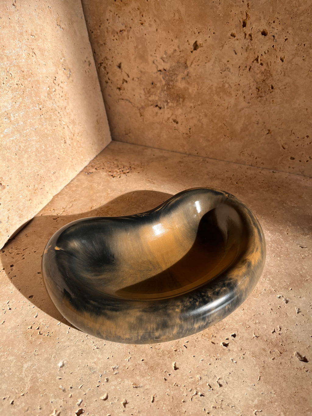 Vide-Poches forme cacahuète - Couleur Noire et Marron